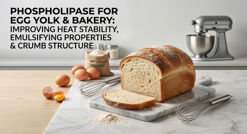 Phospholipase für Eigelb und Bäckerei: Verbesserung der Wärmestabilität, Emulgationsfähigkeit und Krümmstruktur