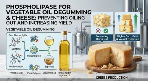 Phospholipase für Pflanzenöl und Käse: Verhinderung des Ölverlustes und Erhöhung des Ertrags