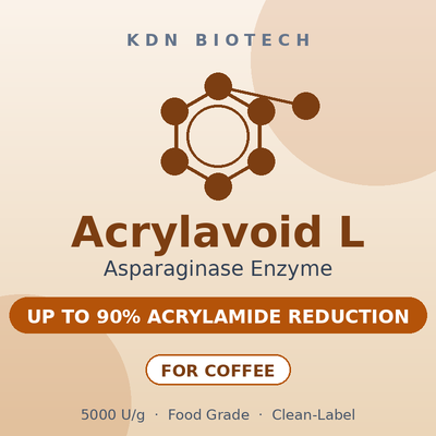 Ein guter Preis. Asparaginase-Enzym Acrylavoid L 5000 U/g Lebensmittelqualität Acrylamid-Reduktionsmittel für geröstete Kaffeebohnen Online